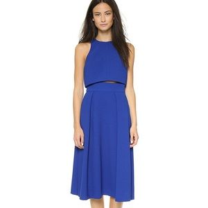 Black Halo Sanibel Two-piece Midi Dress